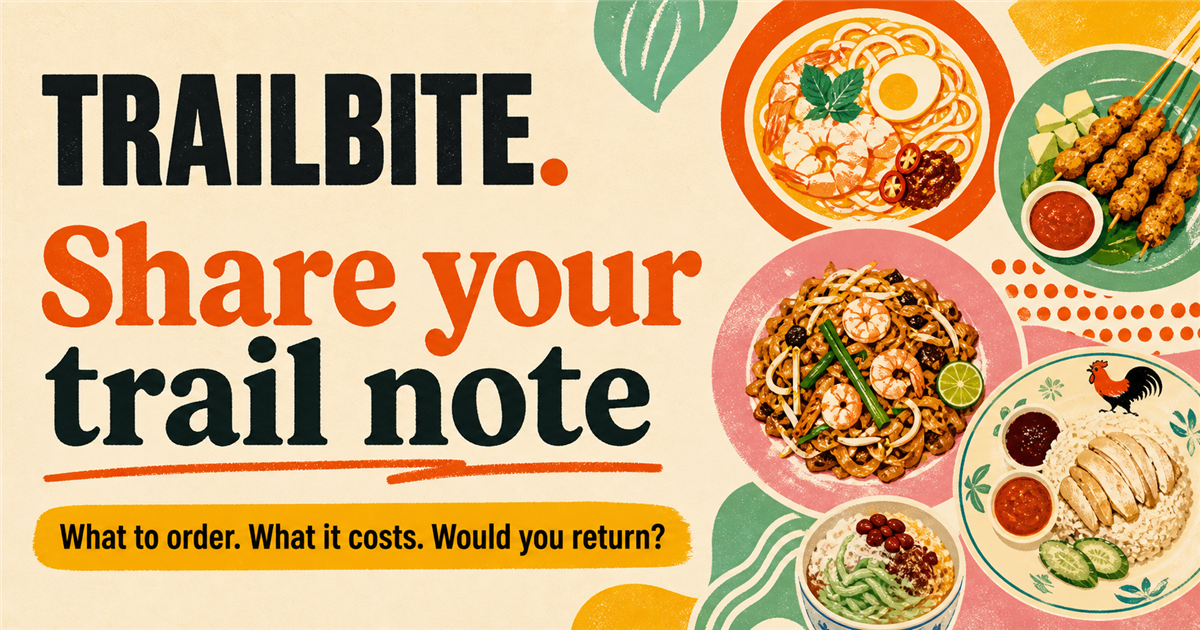 TrailBite food and travel guide featuring Penang dishes